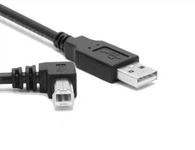 Left Angle USB2.0 Yon Gason Pou Left Angle USB B Gason Kab Pou Printers/Scanners